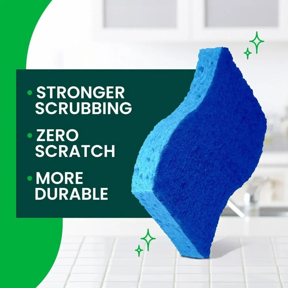 Scotch-Brite Zero Scratch Scrub Sponges, 4-pk Kitchen Sponges for Washing Dishes